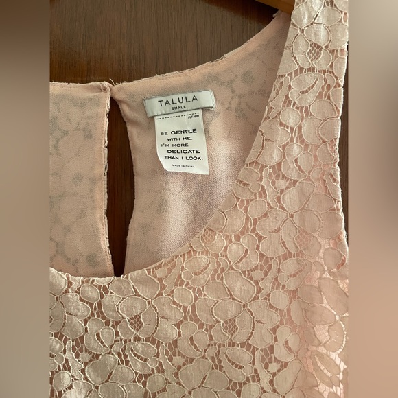 Talula Aritzia Betty Lace Tank top in Blush pink - Picture 5 of 5